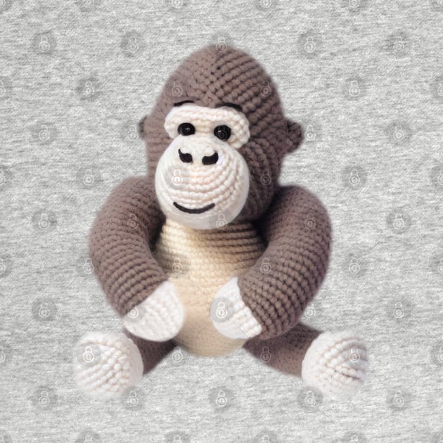 Gorilla Crochet Toy Baby by Tellingmoon